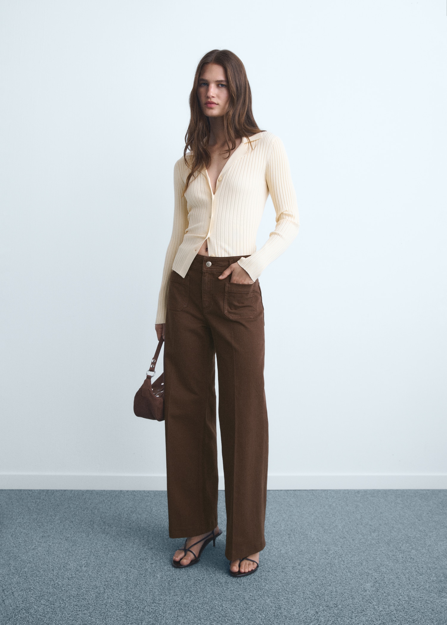 Wide-Leg Jeans With Pockets - Women | Mango United Kingdom