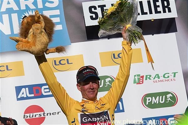 Andrew Talansky was isolated in the end, but held firm to the leader's jersey