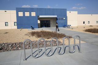 Outside of Geo Group-owned immigration detention facility in California