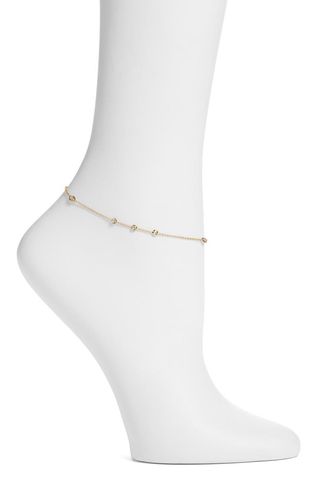 Rain Drop Station Anklet