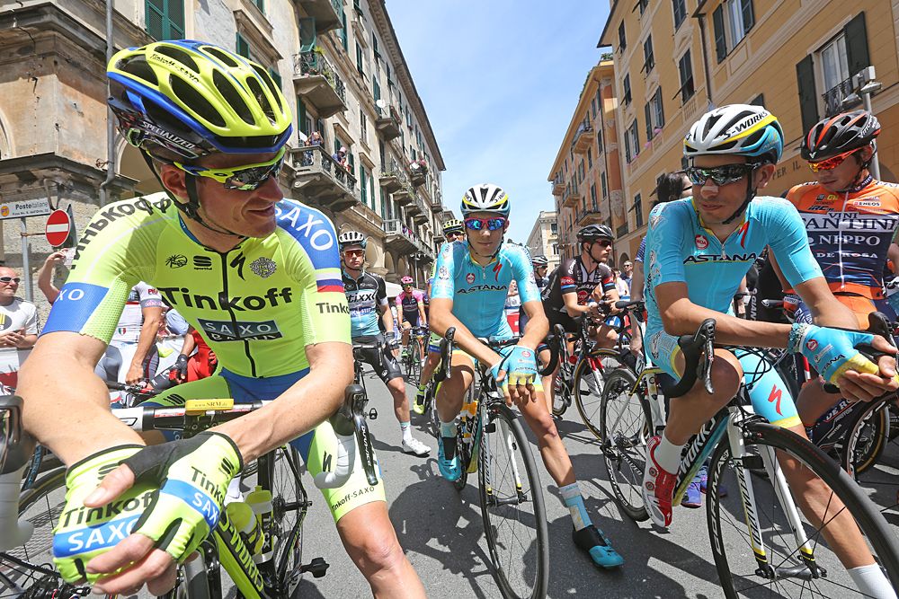 Michael Rogers (Tinkoff-Saxo) on the stage 4 start line