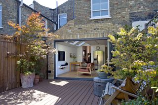 victorian house with new single storey extension