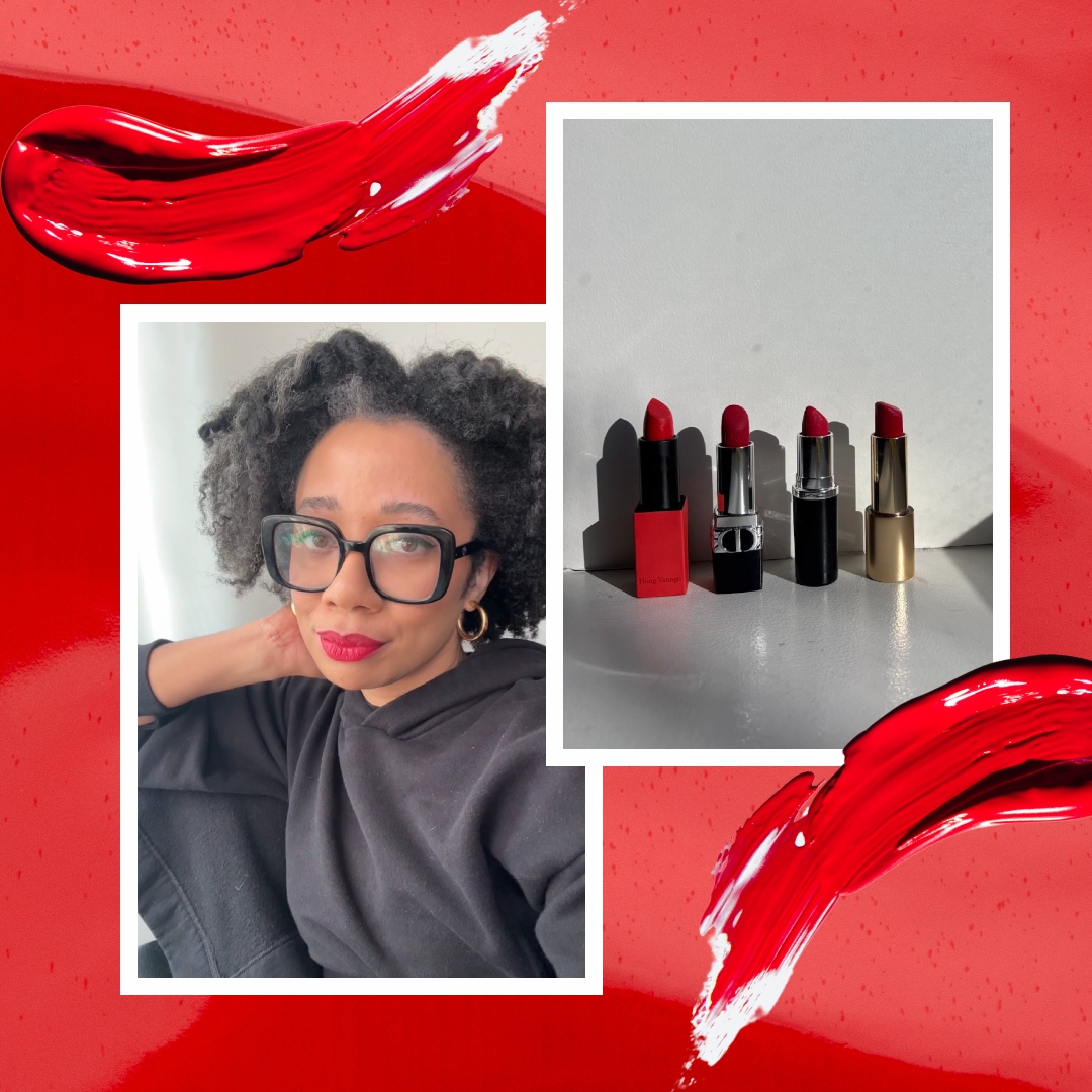 eden stuart red lipstick