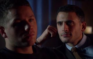 Holby Isaac angry with Dom
