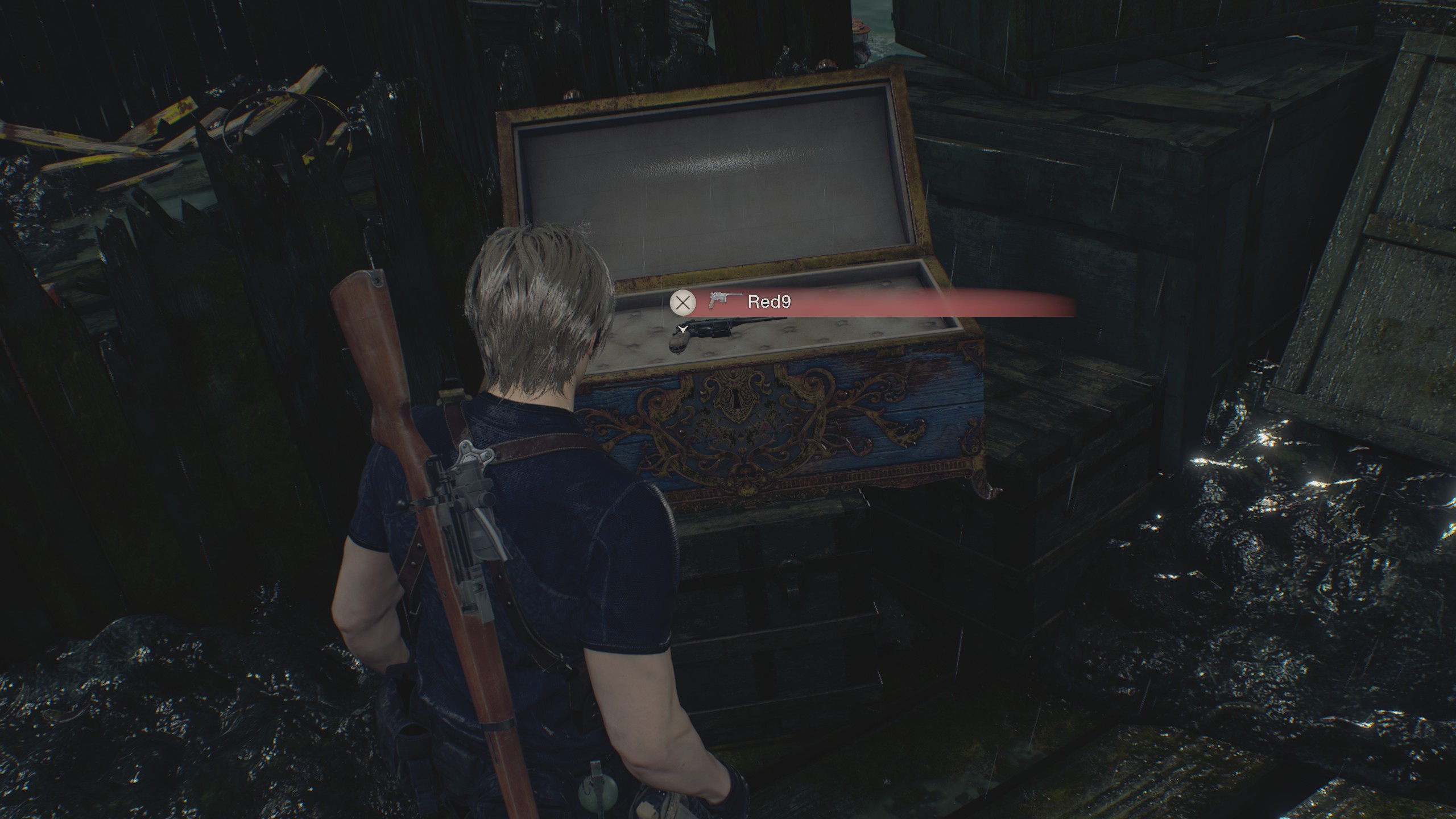 Resident Evil 4 Remake secret weapons - Red9 in a chest