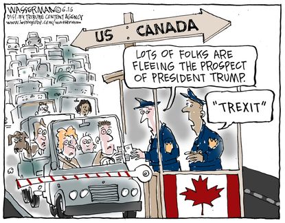 Political Cartoon U.S. 2016 Presidential election
