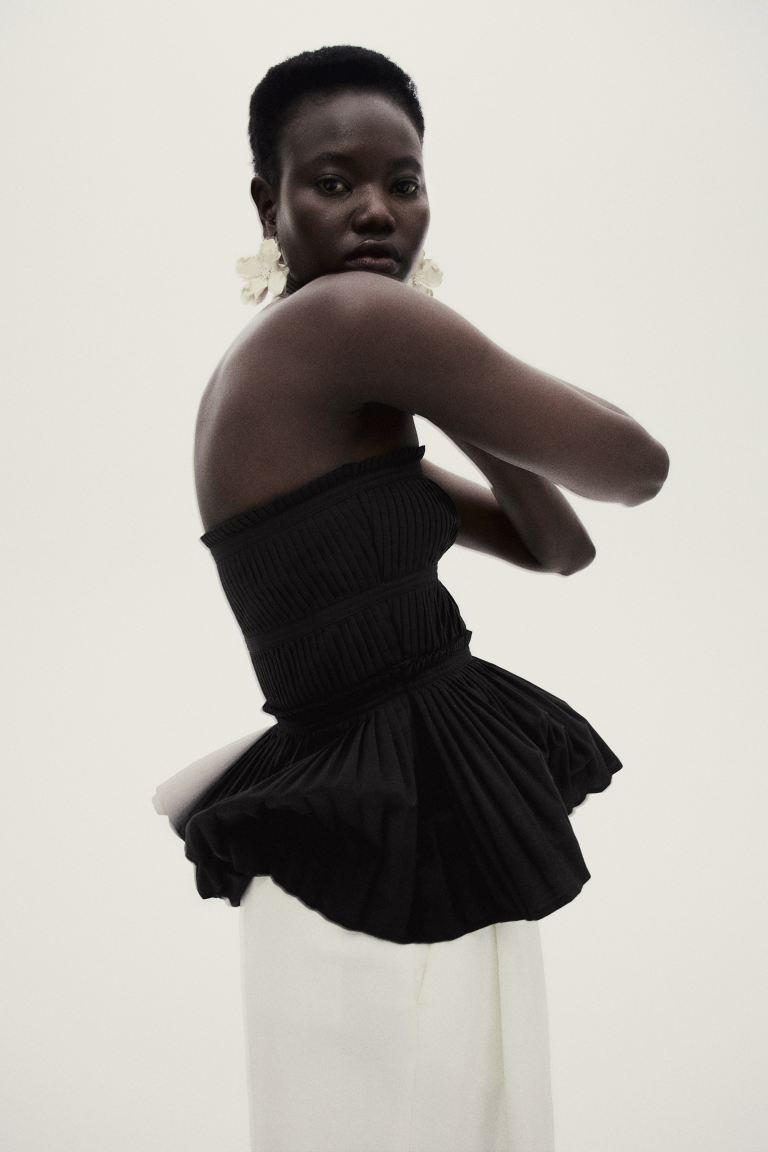 Pleated Bandeau Top