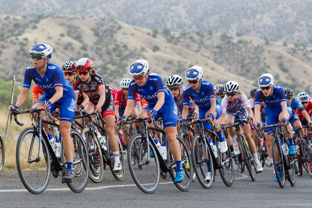 UnitedHealthcare controls the peloton durng stage 2 at Tour of the Gila.