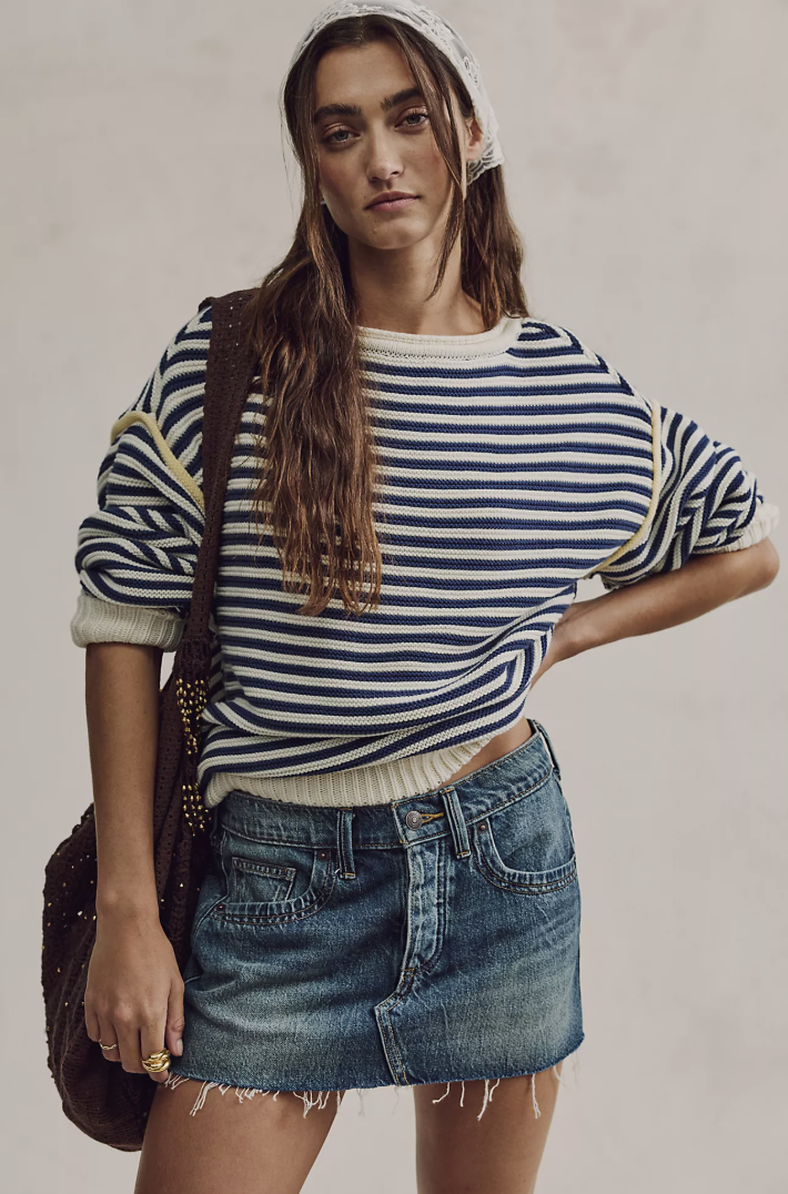 Free People, Lainey Low-Rise Mini Skirt