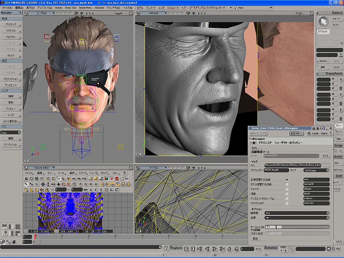 Screens from making MGS4