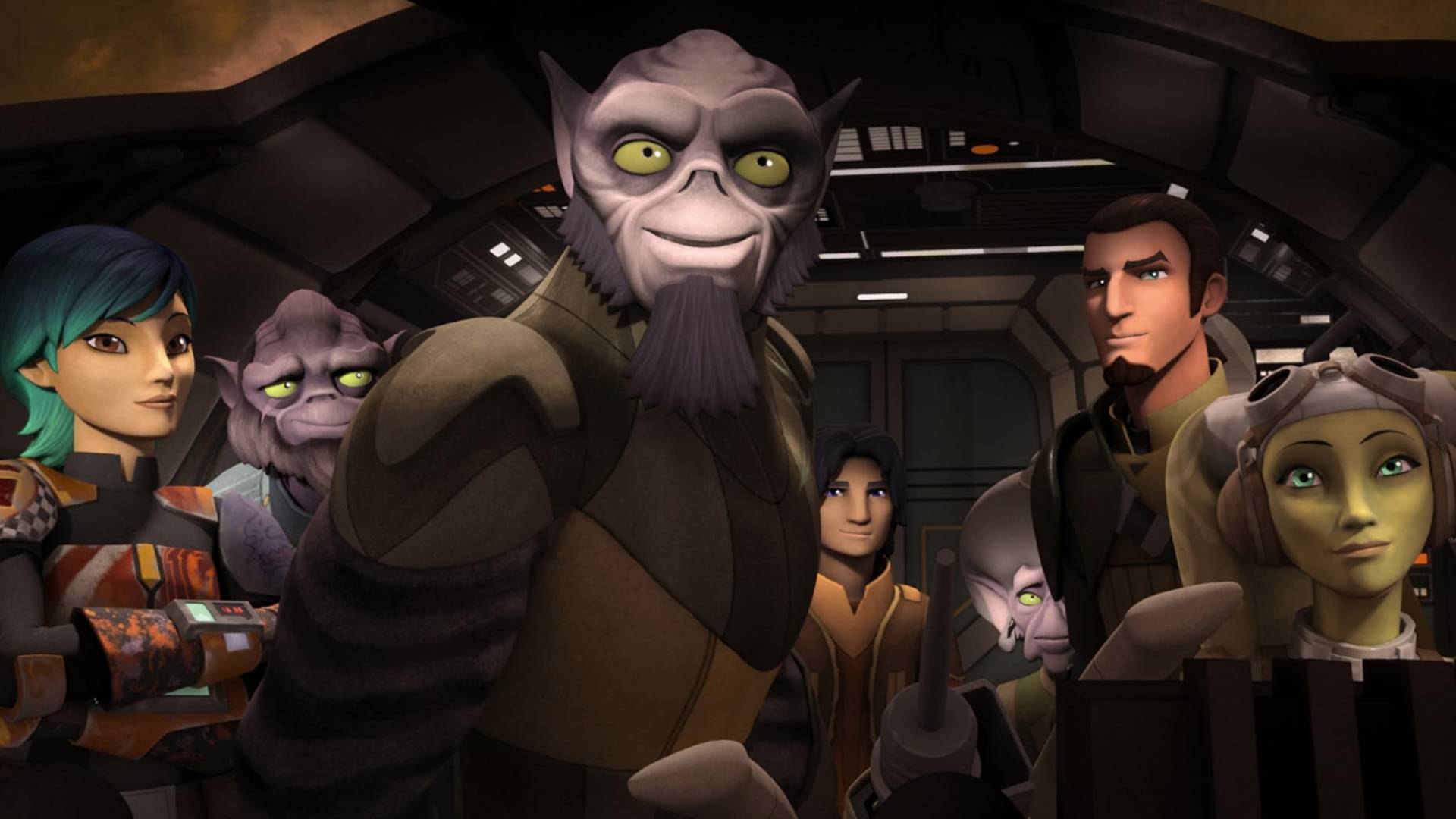 Zeb and the Ghost crew in Star Wars Rebels