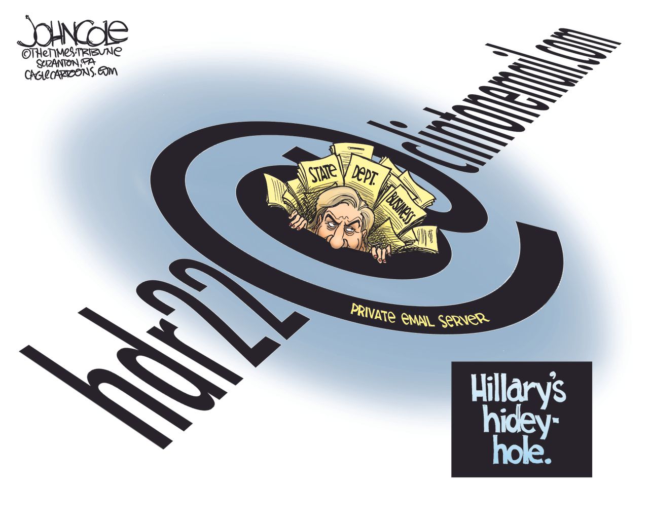 
Political cartoon U.S. Hillary email