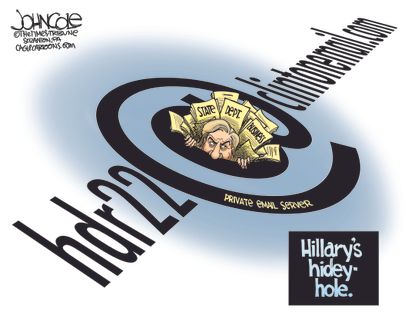 
Political cartoon U.S. Hillary email