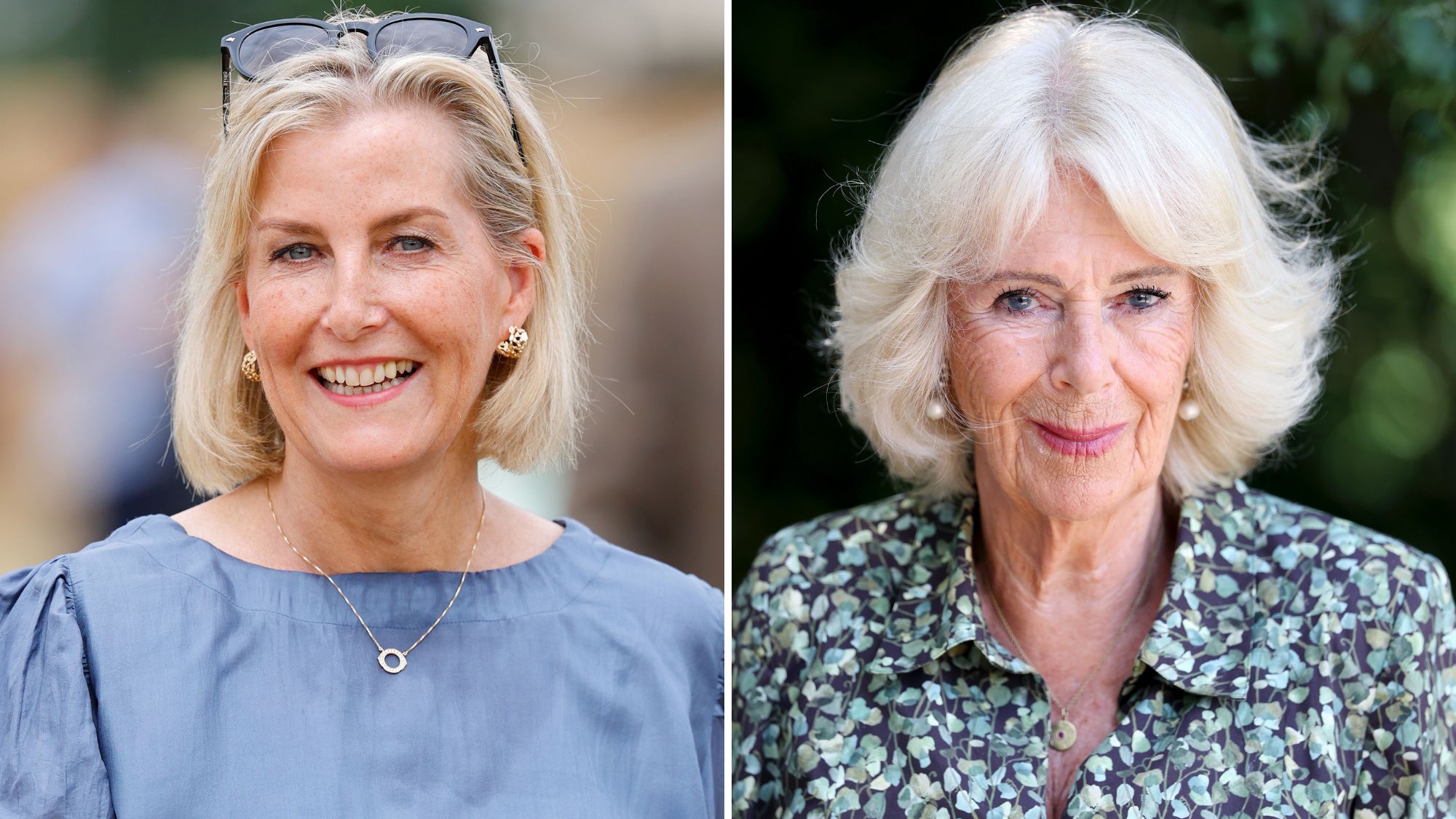 A composite of Duchess Sophie and Queen Camilla attending different events in July 2026