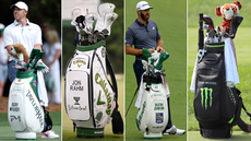 Rory McIlroy, Jon Rahm, Dustin Johnson and Tiger Woods' golf bags