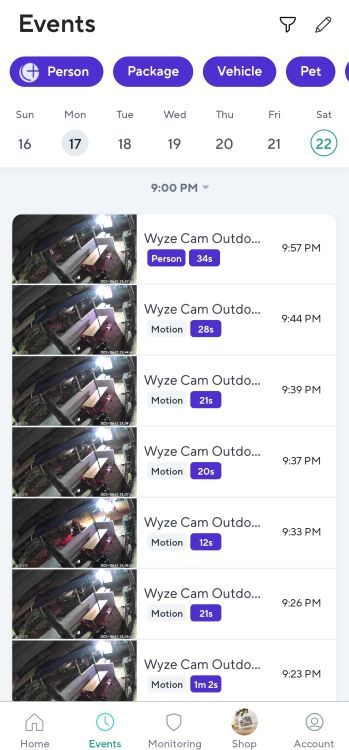 Wyze app