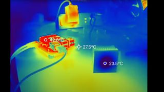 Thermal imaging of Raspberry Pi 5 with Peltier cooling