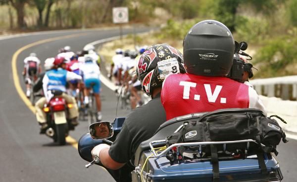 Local TV follows the breakaway.