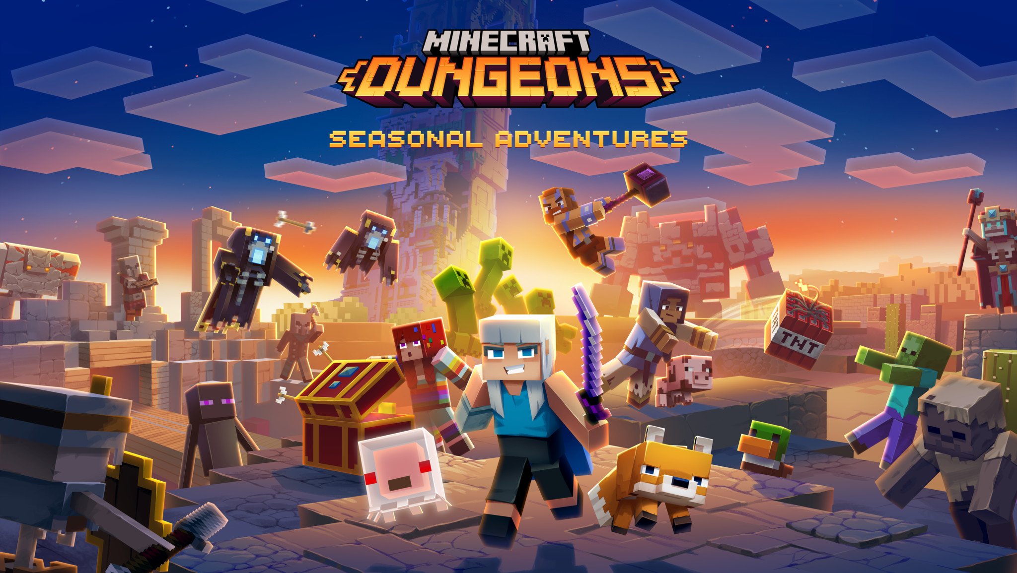 Minecraft Dungeons já está disponível – Microsoft News Center Brasil