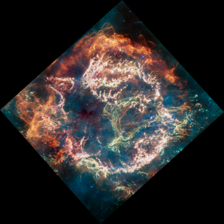 The supernova remnant at the center of Cassiopeia A is the youngest known in the Milky Way