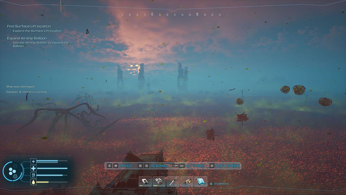 Forever Skies screenshot showing exploration and scavenging