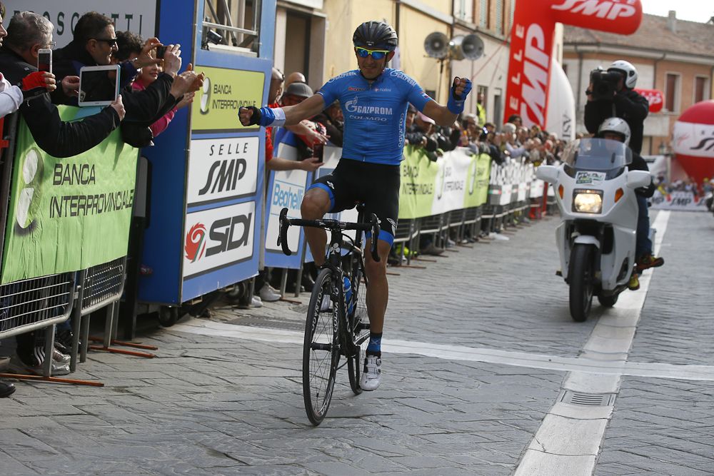 Sergey Firsanov (Gazprom - RusVelo) wins stage 2 at Coppi e Bartali