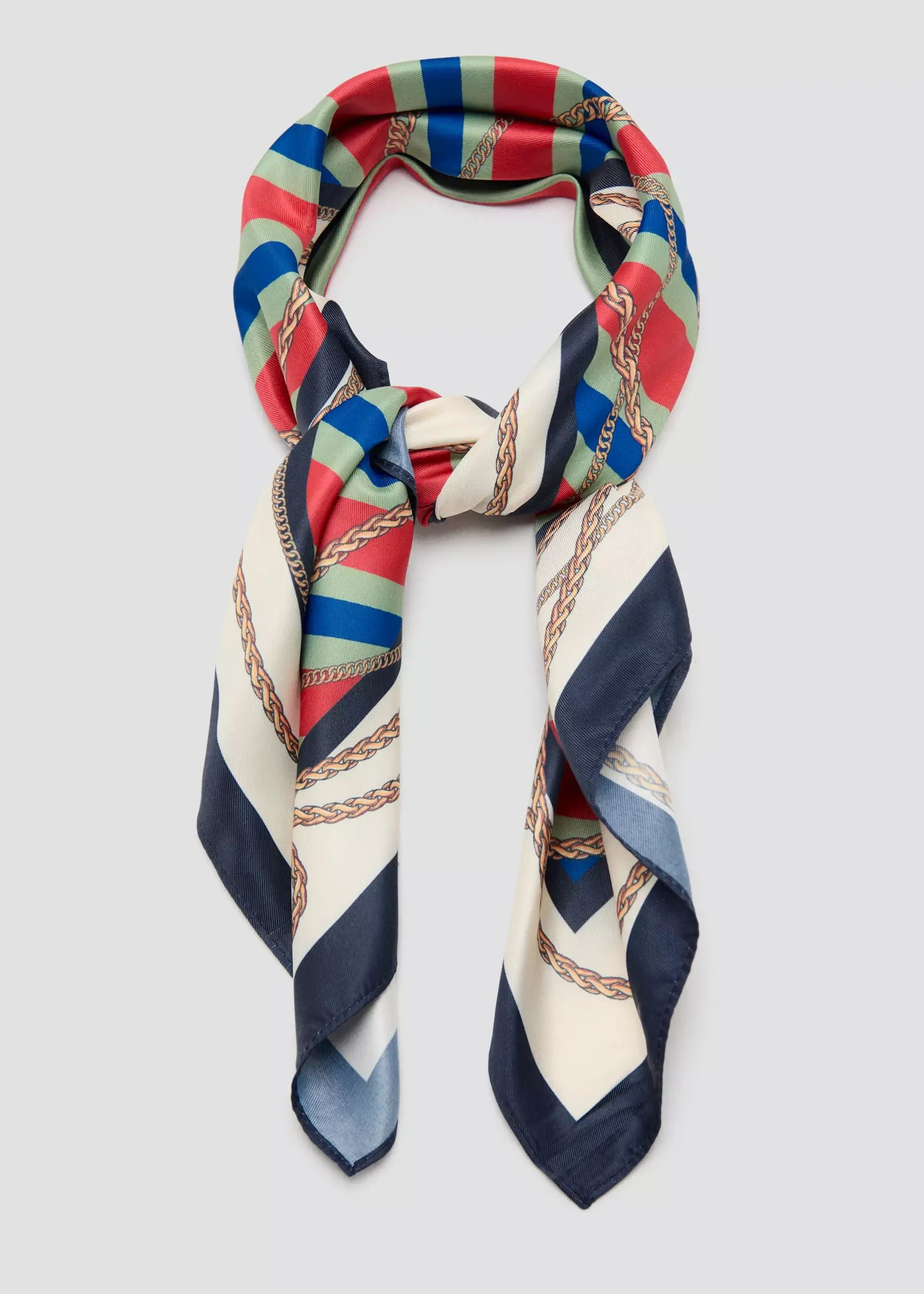 Chain-Print Scarf - Women | Mango Usa
