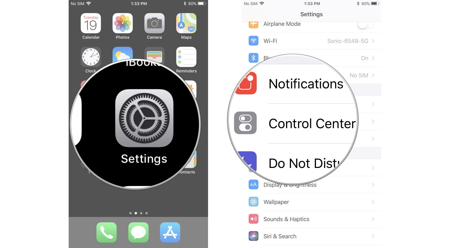 Iphone settings logo