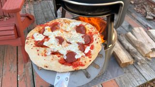 Solo Pi Fire pizza oven pizza