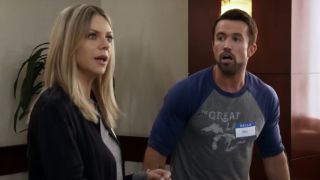 Kaitlin Olson and Rob McElhenney on It's Always Sunny in Philadelphia.