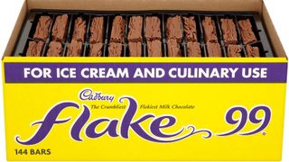 A box of 144 Cadbury Flakes