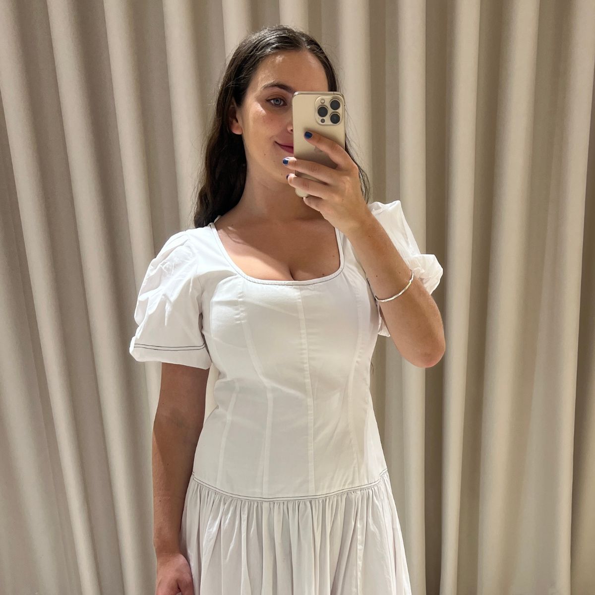 An image of Who What Wear UK's fashion writer, Ava Gilchrist, reviewing M&amp;S's new spring 2026 collection.