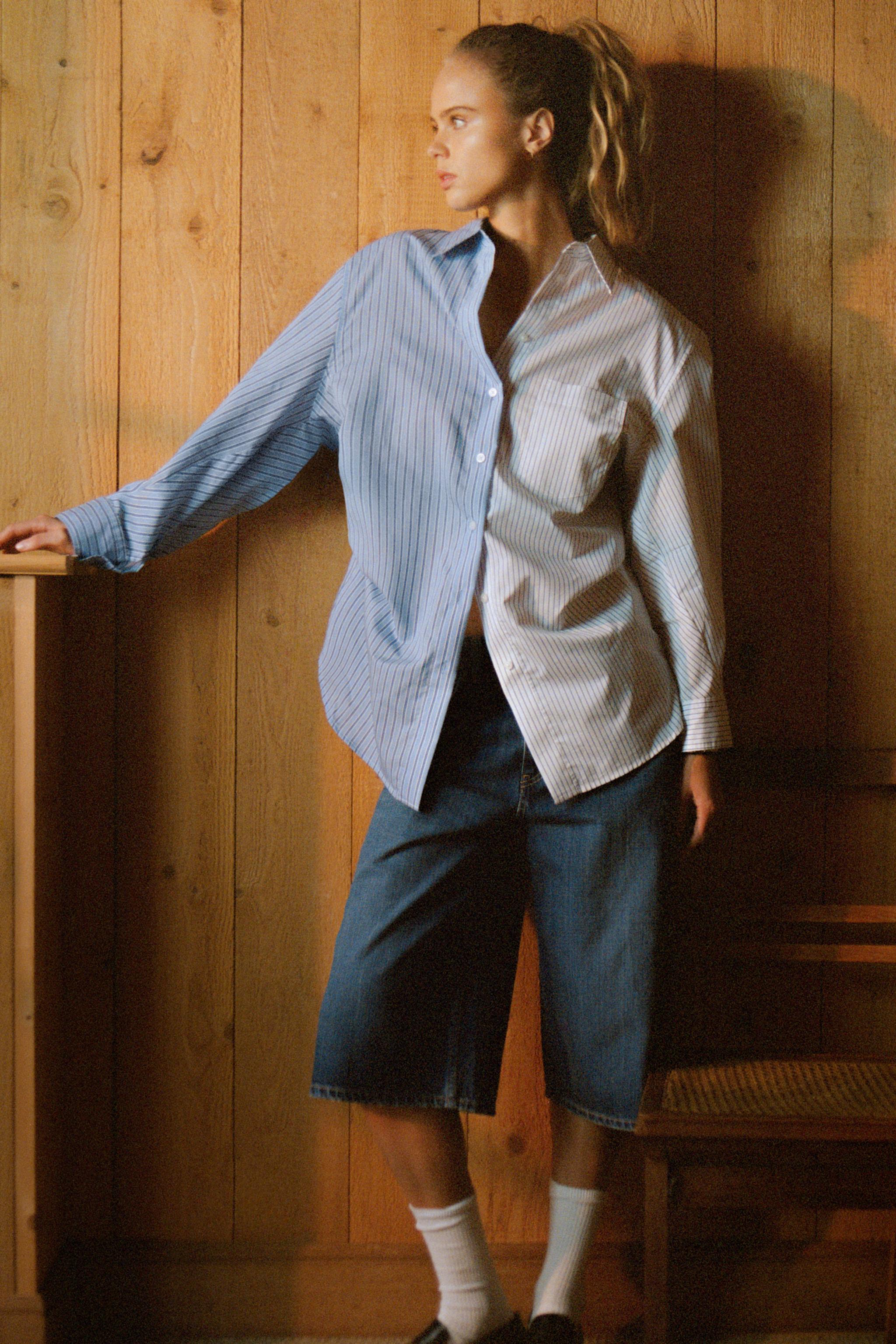 Mid-Waist Denim Jorts