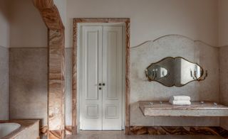 Palazzo Bozzi Corso hotel bathroom, Lecce, Italy
