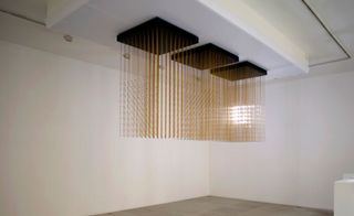 The gallery is currently showing Random International's 2010 sculpture Swarm Light...