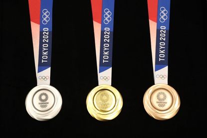 2020 Olympics medals.