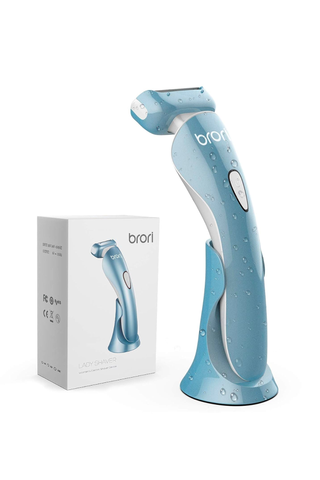 Best Electric Razors 2023 | Brori Electric Razor for Women - Womens Shaver Bikini Trimmer Body Hair Removal for Legs and Underarms Rechargeable Wet and Dry Painless Cordless with LED...