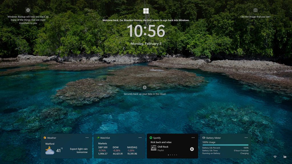 Customized lock screen widgets