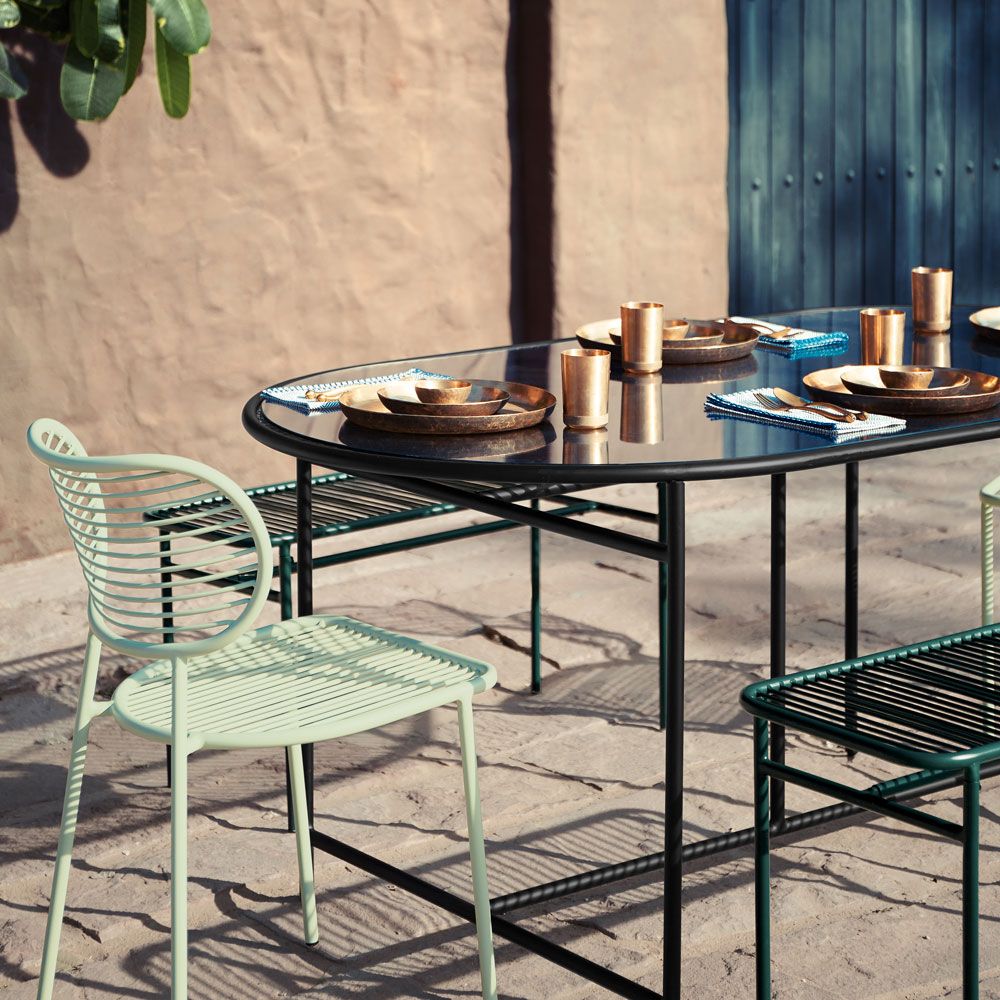 This Swoon garden furniture range is perfect for small gardens, patios