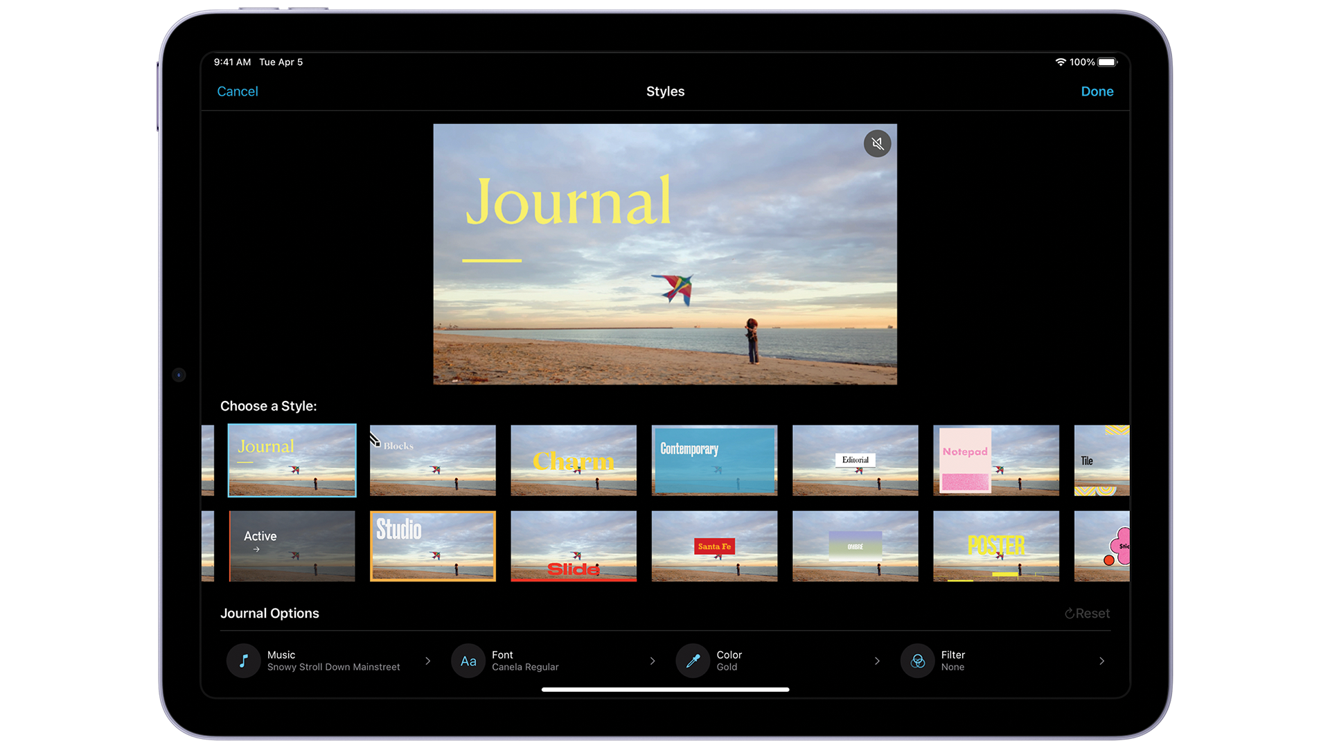 iMovie 3.0 on iPadOS