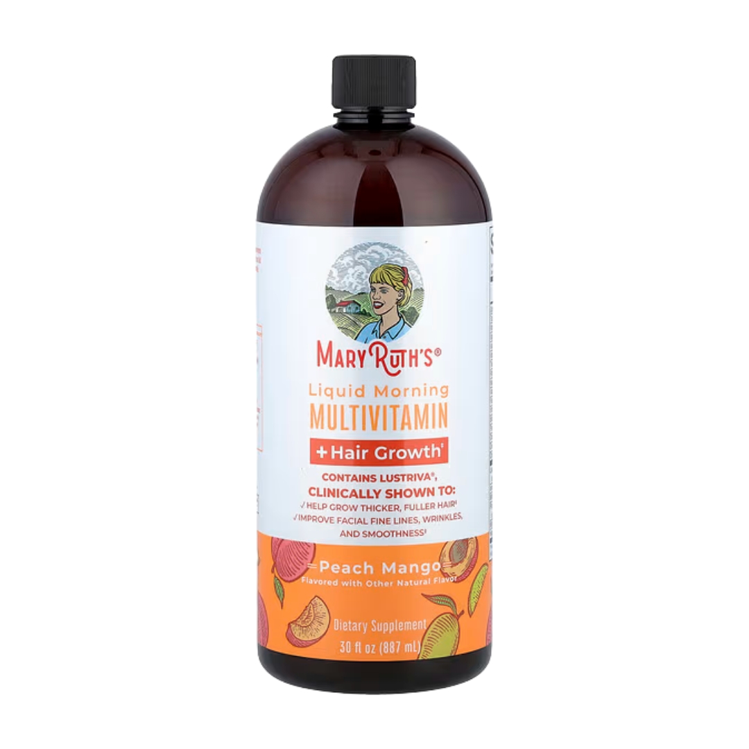 MaryRuth&#039;s Peach and Mango Liquid Morning Multivitamin + Hair Growth