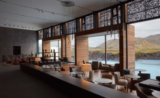 The Retreat at Blue Lagoon Iceland - Interior view over the lake