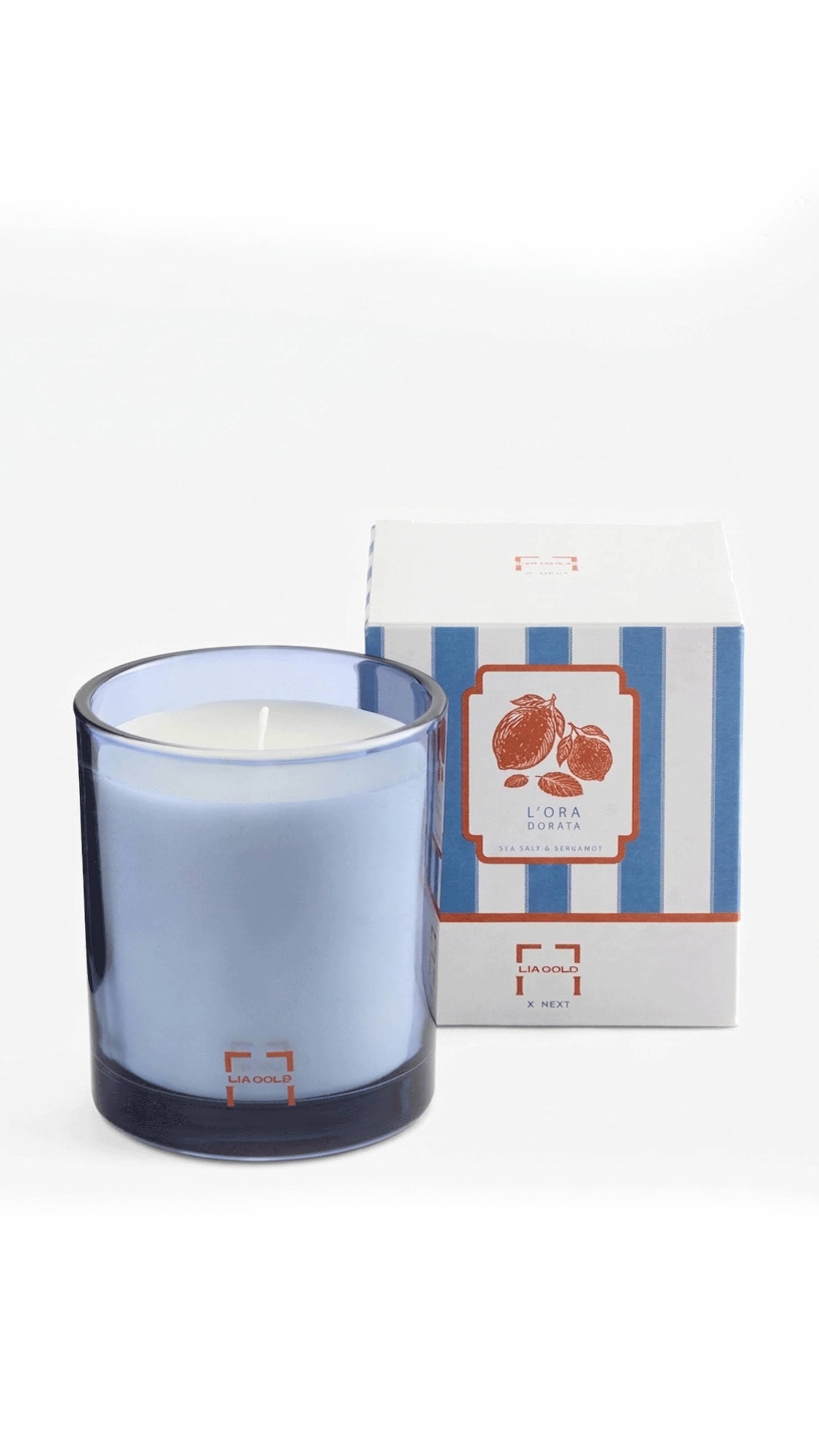 Lia Gold Sea Salt and Bergamot Boxed Candle