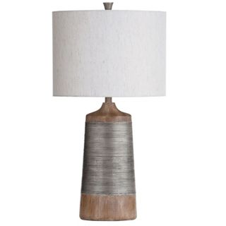 A large table lamp