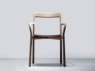 A white chair in modern design