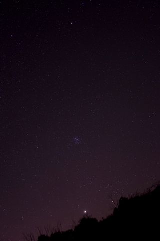 Pleiades and Jupiter Seen in Orange County