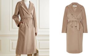 MaxMara 101801 Icon Double-Breasted Wool and Cashmere Blend Coat