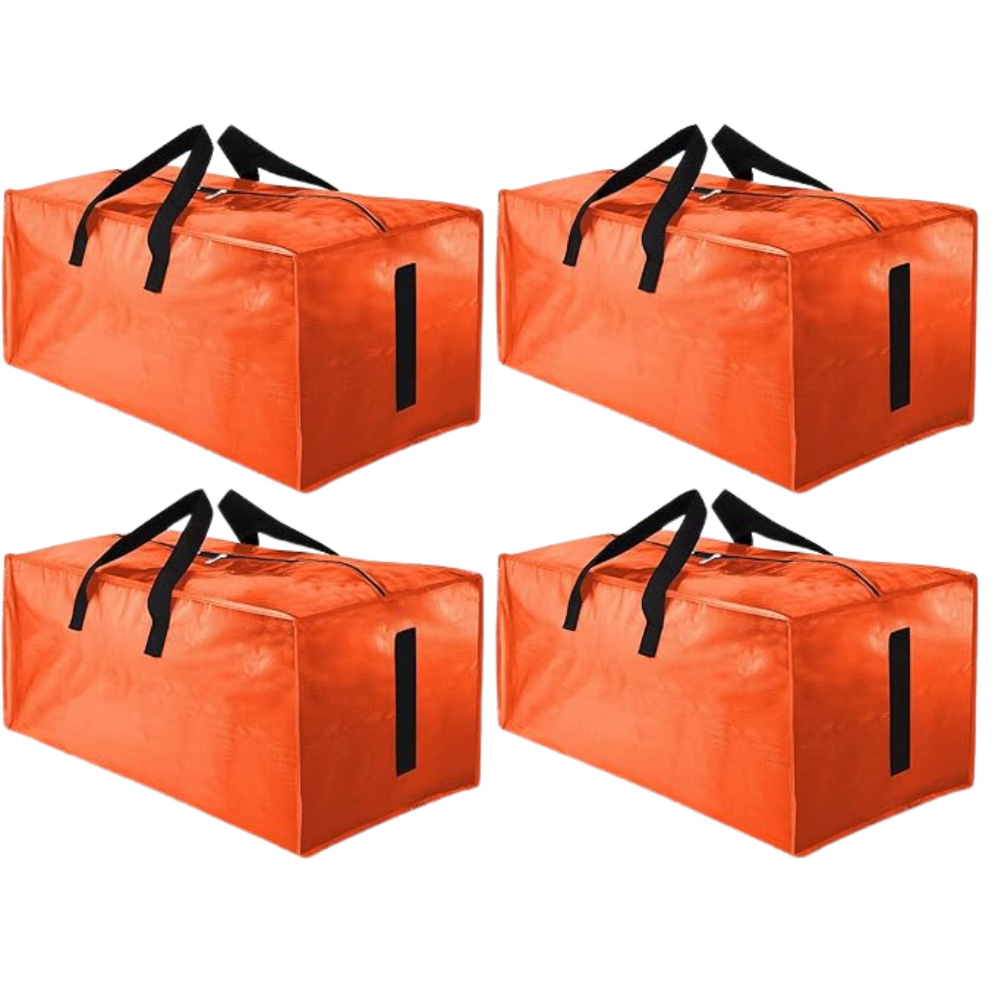 Orange storage bags