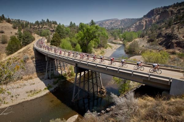 Things get strung out as the men cross over the Gila River.
