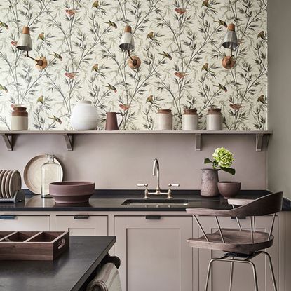 10 kitchen wallpaper decor ideas to spruce up your space | Ideal Home